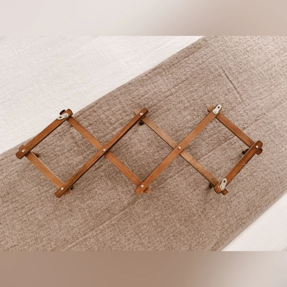 High Street Market Vintage Accordion Wooden Coat Rack